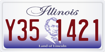 IL license plate Y351421