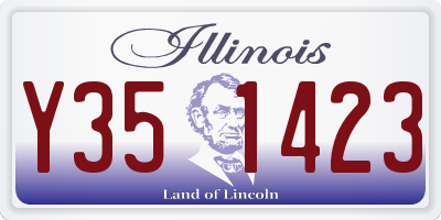IL license plate Y351423