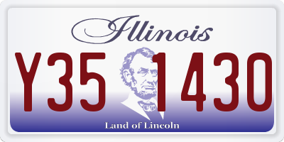 IL license plate Y351430