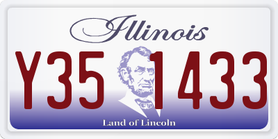 IL license plate Y351433