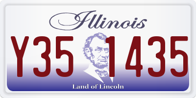IL license plate Y351435