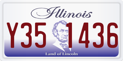IL license plate Y351436