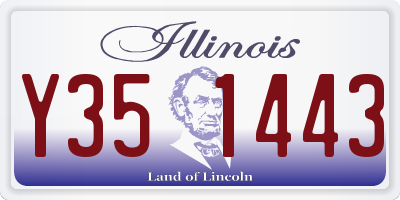 IL license plate Y351443