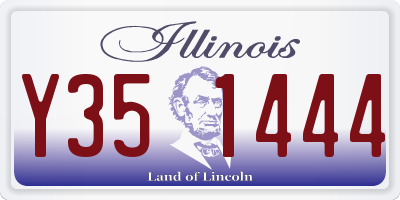 IL license plate Y351444