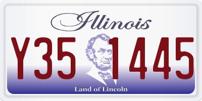 IL license plate Y351445