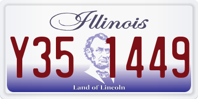 IL license plate Y351449