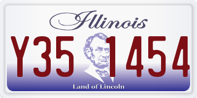 IL license plate Y351454