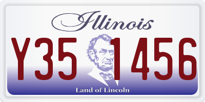 IL license plate Y351456