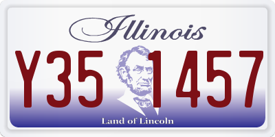 IL license plate Y351457