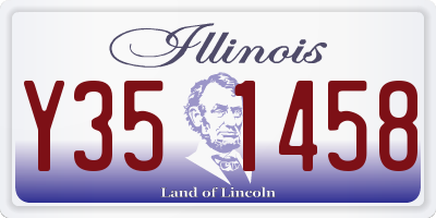 IL license plate Y351458