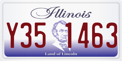 IL license plate Y351463
