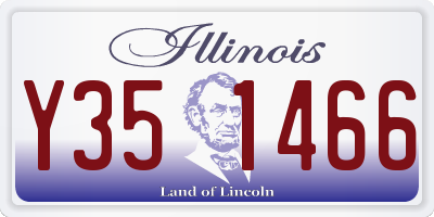 IL license plate Y351466