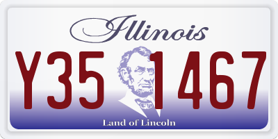 IL license plate Y351467