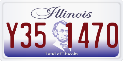 IL license plate Y351470