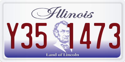 IL license plate Y351473