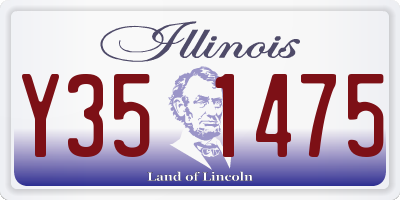 IL license plate Y351475