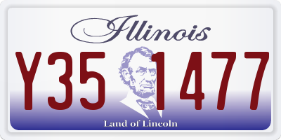 IL license plate Y351477