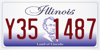 IL license plate Y351487