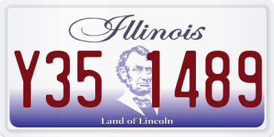 IL license plate Y351489