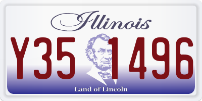 IL license plate Y351496