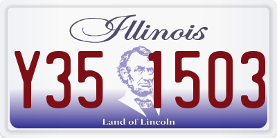 IL license plate Y351503