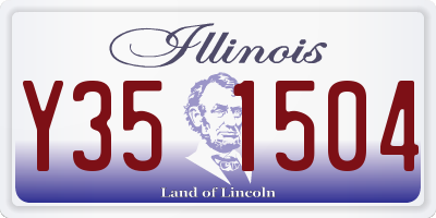 IL license plate Y351504