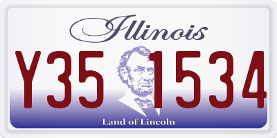 IL license plate Y351534