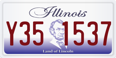 IL license plate Y351537