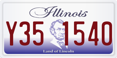 IL license plate Y351540