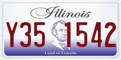 IL license plate Y351542