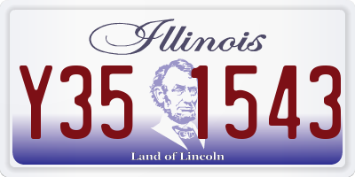 IL license plate Y351543
