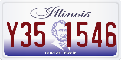 IL license plate Y351546
