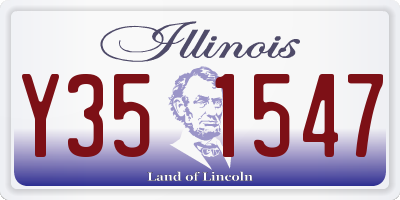 IL license plate Y351547