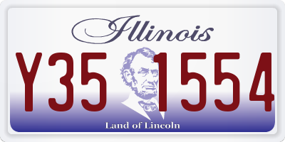 IL license plate Y351554