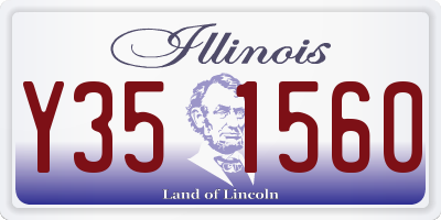 IL license plate Y351560