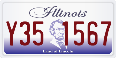 IL license plate Y351567