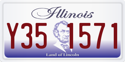 IL license plate Y351571