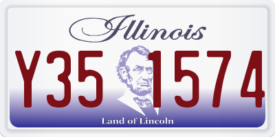IL license plate Y351574