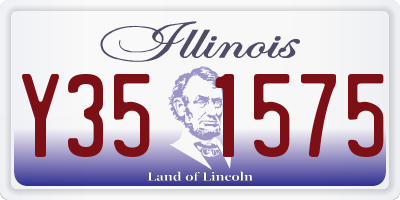 IL license plate Y351575