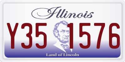 IL license plate Y351576