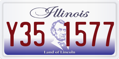 IL license plate Y351577