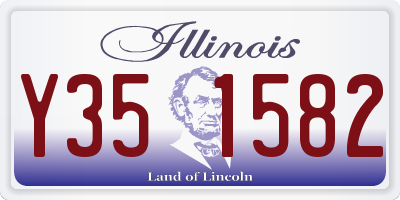 IL license plate Y351582