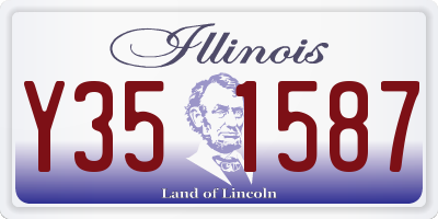 IL license plate Y351587