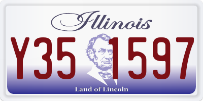 IL license plate Y351597