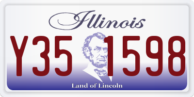 IL license plate Y351598