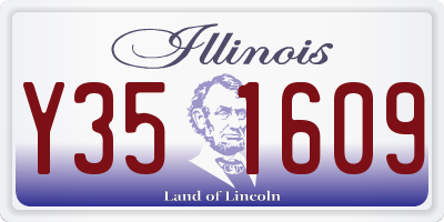IL license plate Y351609