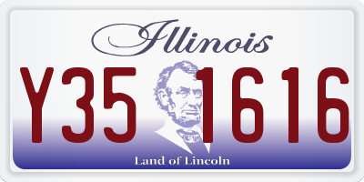 IL license plate Y351616
