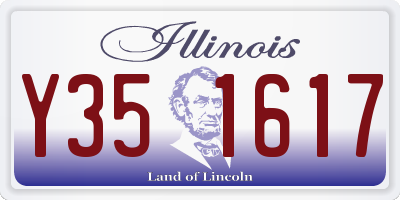 IL license plate Y351617