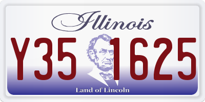 IL license plate Y351625