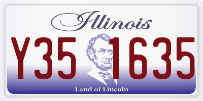 IL license plate Y351635